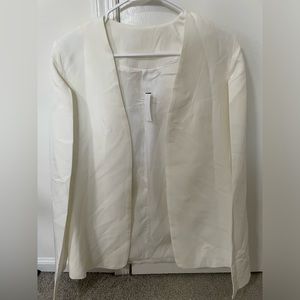 Never worn white blazer cape